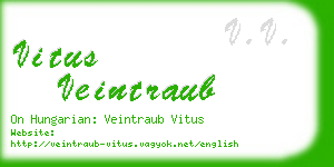 vitus veintraub business card